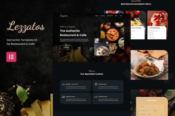 Lezzatos - Restaurant & Cafe Elementor Pro Template Kit