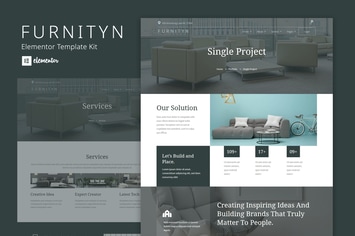 Furnityn -  Interior Design Elementor Kit Template