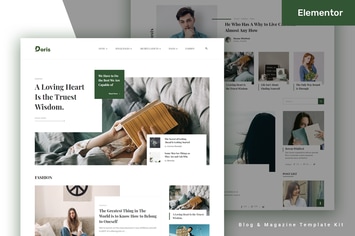 Doris - Blog & Magazine Elementor Pro Template Kit