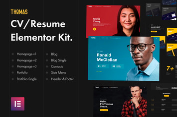 Thomas - CV/Portfolio Elementor Template Kit