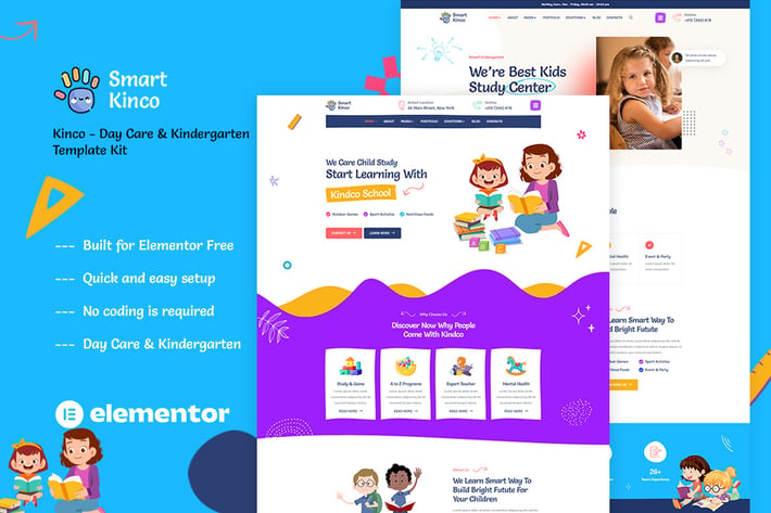 Kinco - Day Care & Kindergarten Elementor Template Kit