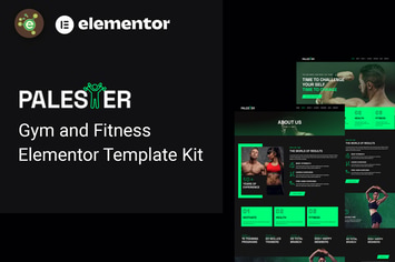 Palester - Gym & Fitness Elementor Template Kit