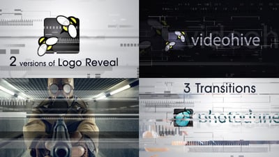 Glitch Logo and Transitions