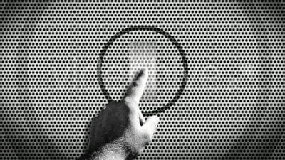 Hand click logo opener - revealer
