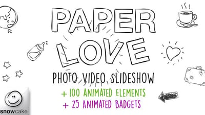 Paper Love Photo Video Slideshow