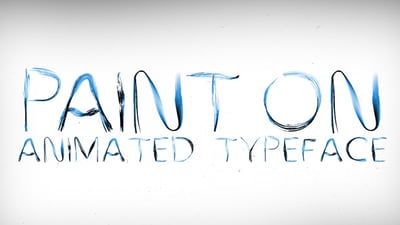 Paint On Animated Typeface