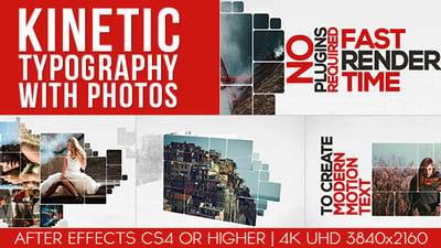 Kinetic Typography With Photos