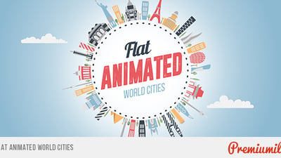 Flat Animated World Cities