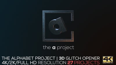 The Alphabet Project | 3D Glitch Opener