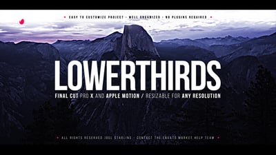 Elegant Lower Thirds FCPX