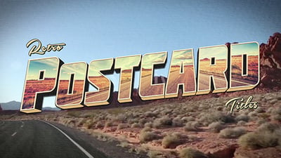 Retro Postcard Titles