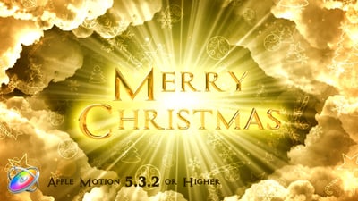 Heavenly Christmas Titles - Apple Motion