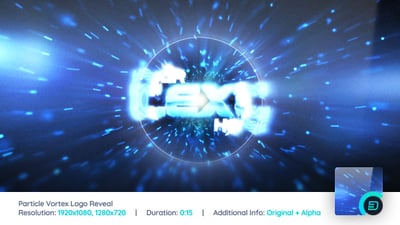Particle Vortex Logo Reveal