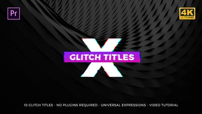 Gradient Glitch Titles Mogrt