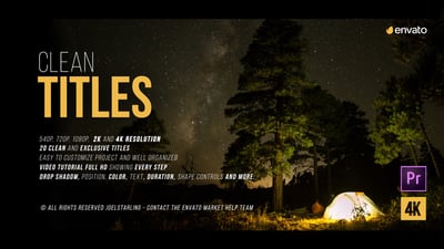 Clean Titles for Premiere