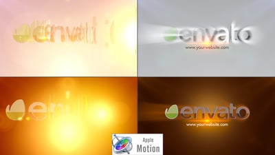 Elegant Rays Logo - Apple Motion