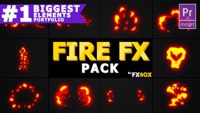Fire Elements Pack | Premiere Pro MOGRT