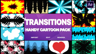 Handy Cartoon Transitions | After Effects