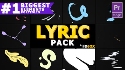 2D Lyric Elements | Premiere Pro MOGRT