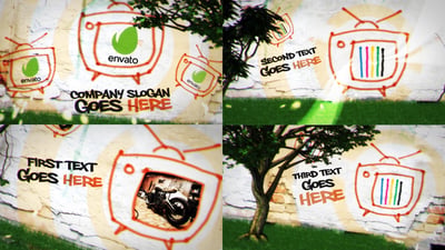 Urban TV wall