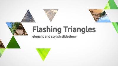 Flashing triangles — elegant slideshow