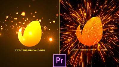 Red Electric Cinematic Logo Revealer - Premiere Pro