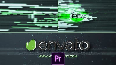 Glitch Quick Logo - Premiere Pro