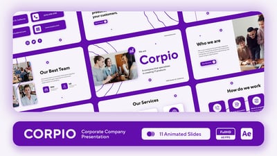 Corpio - Startup and Company Pitch Deck Presentation