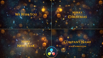 Christmas Titles - Davinci Resolve