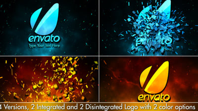 Cinematic Fire Shatter Logo