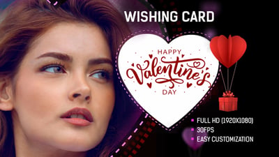 Valentine's Day Wishing Card