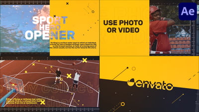 Sport Hero Opener for After Effects
