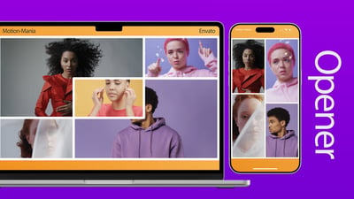 Minimalistic Split Screen Slideshow