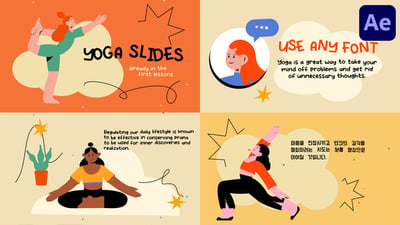 Yoga Explainer Slides for After Effects