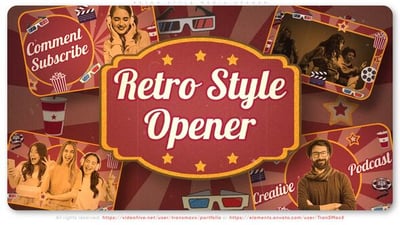 Retro Style Media Opener