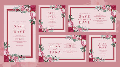 Bouquet Wedding Invitation