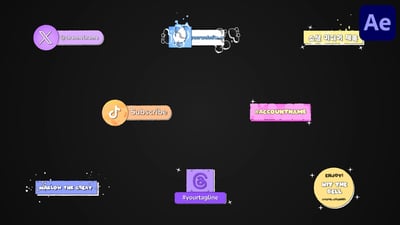 Social Media Liquid Plates for After Effects