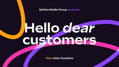 Colorful Typography Intro