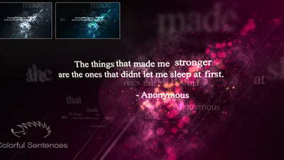 Colorful Sentences