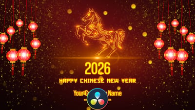 Chinese New Year Greetings 2025- DaVinci Resolve