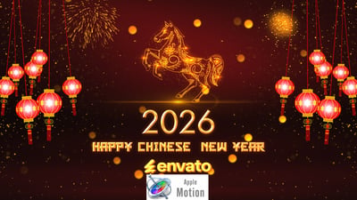 Chinese New Year Greetings 2025 - Apple Motion