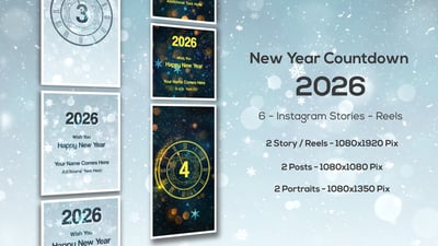 New Year Countdown 2025 - Instagram Stories