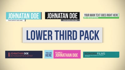 Lower Third Pack