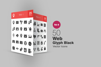 50 Web Glyph Icons