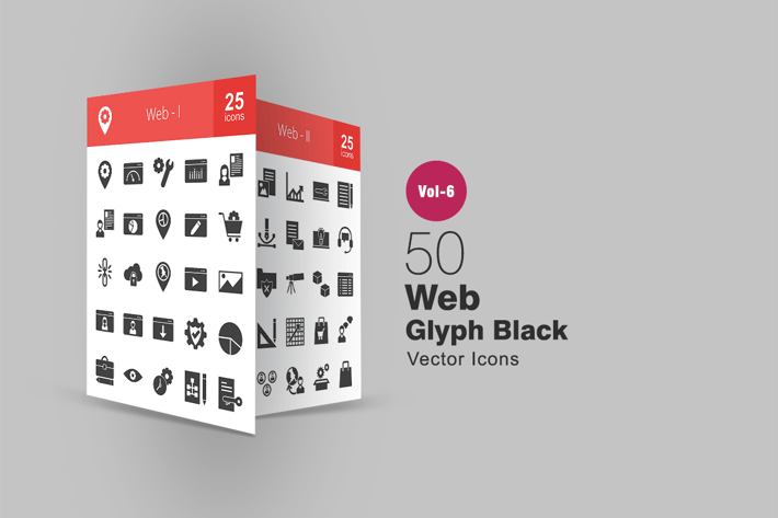 50 Web Glyph Icons