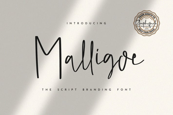 Malligoe - The Script Branding Font