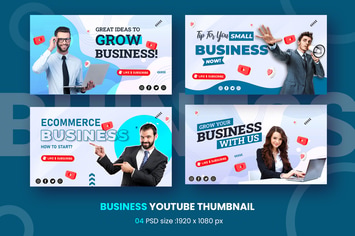Business Youtube Thumbnail Template