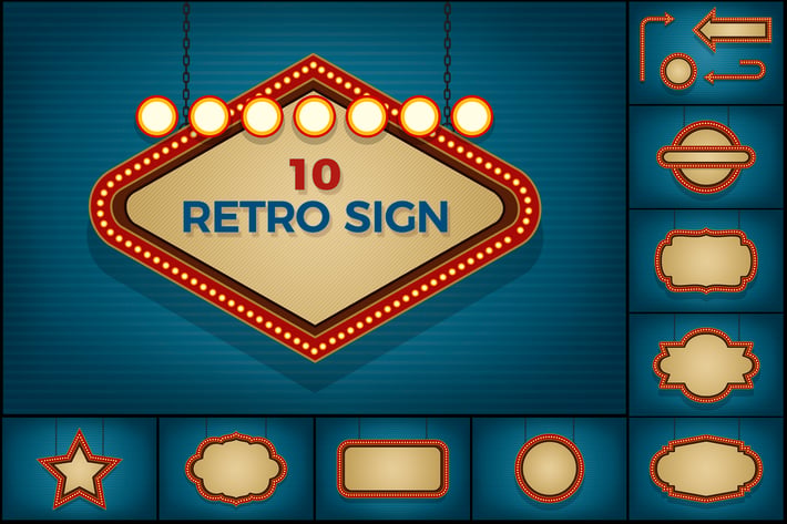 Retro Light Sign