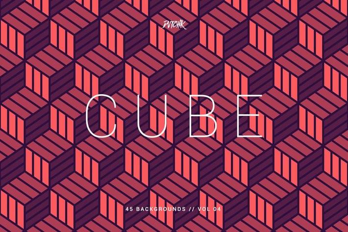 Cube| Seamless Geometric Backgrounds | Vol. 04