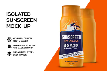 Sunscreen mockup